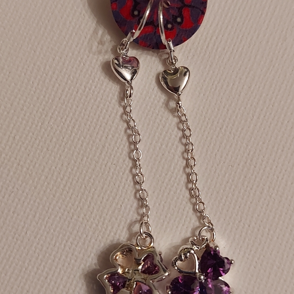 Gorgeous sterling silver drop earrings - Picture 7 of 8